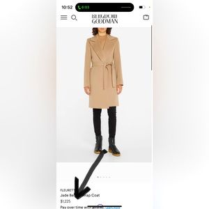 Fleurette Wrap Wool Coat